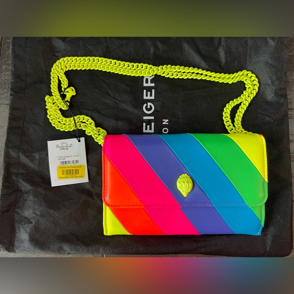 Kurt Geiger Stripe Chain Wallet